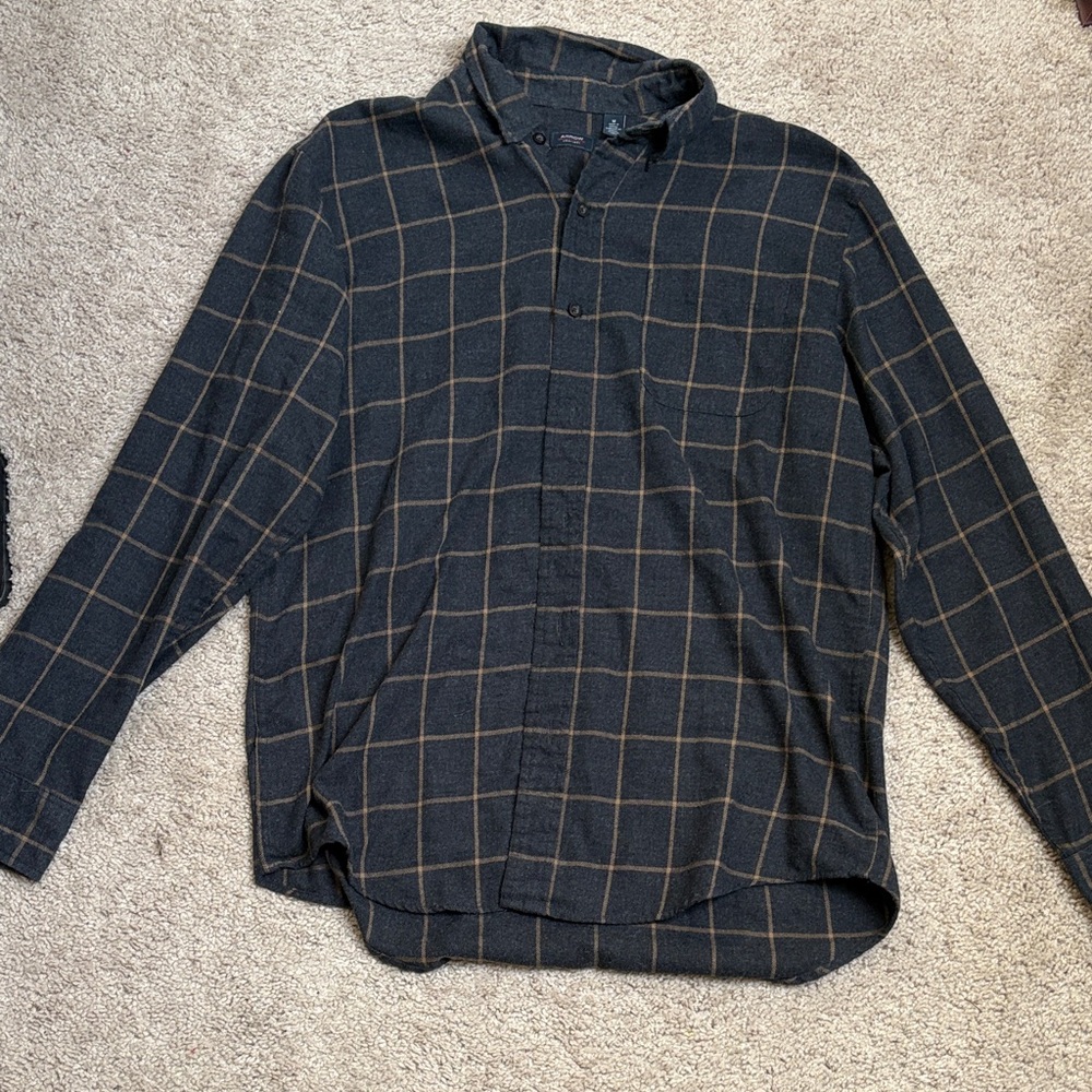 Arrow Black and Brown Checkered Men's Shirt